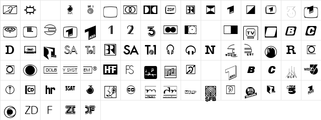 AudioLHPi Roman Character Map