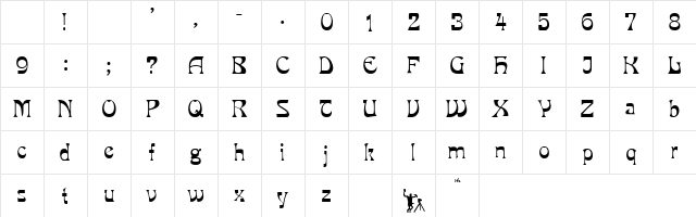 Mira Normal Character Map Mira Normal Character Map