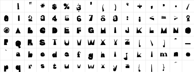 AdLib Regular Character Map AdLib Regular Character Map