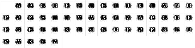 modern kerawang Regular Character Map modern kerawang Regular Character Map