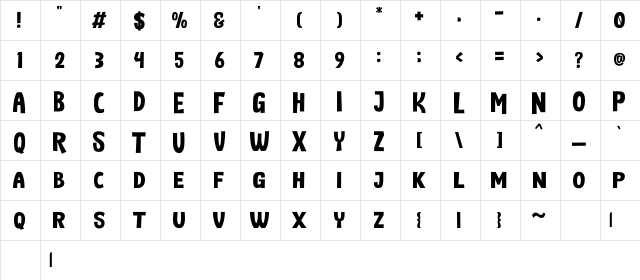 MoGa ReZeKi DuA ReZeKi-DuA Character Map