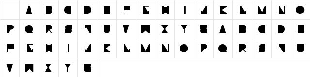 Moiser Techno Character Map