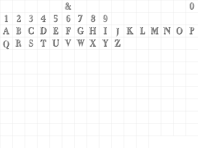 MOLE FOLIATED Normal Character Map
