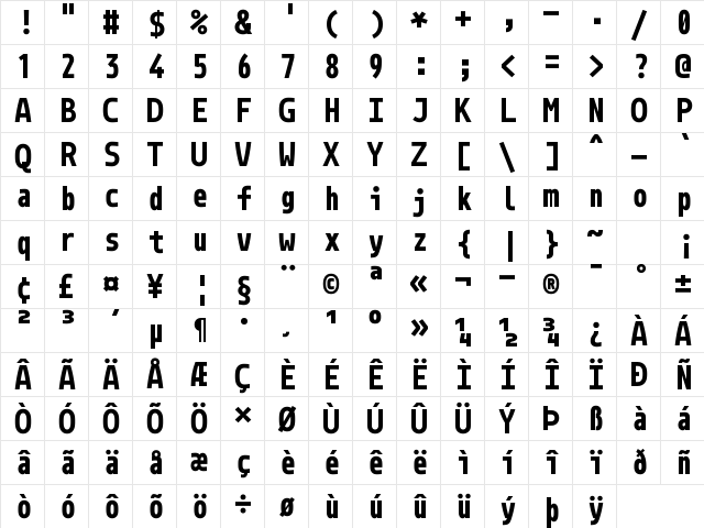 Monoid Bold Character Map Monoid Bold Character Map