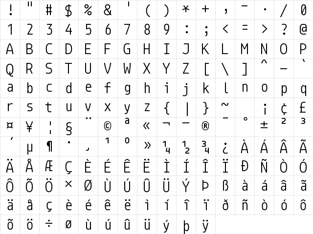 Monoid Nerd Font Retina Character Map Monoid Nerd Font Retina Character Map