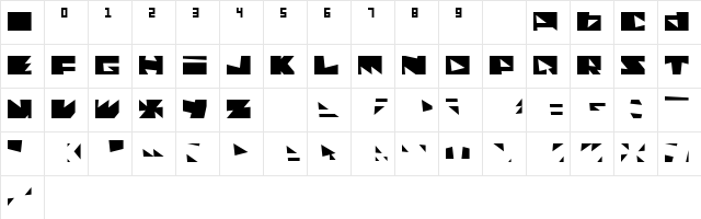 Monolithos 2012 Character Map