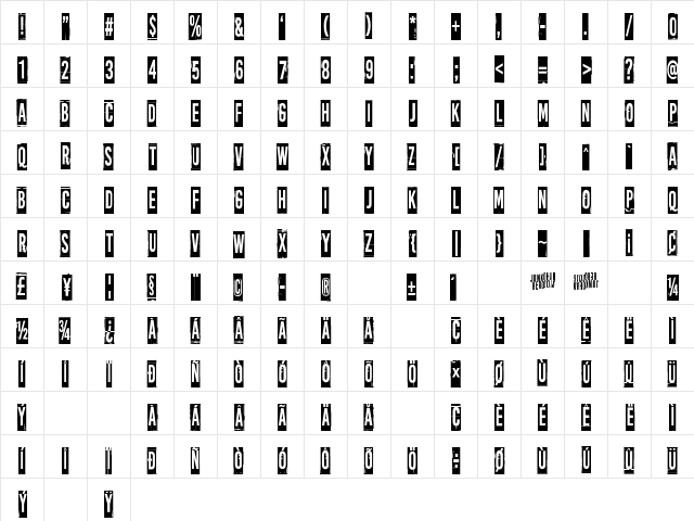 More news from nowhere Regular Character Map