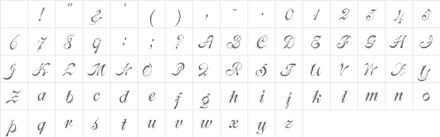 MortemStylus Regular Character Map MortemStylus Regular Character Map