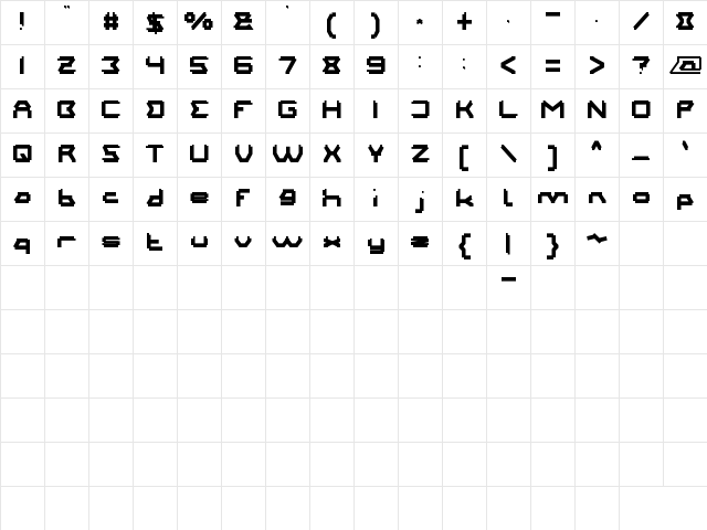 MOTHER FATHER Regular Character Map