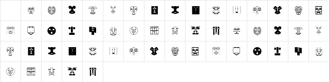 Munari Regular Character Map Munari Regular Character Map