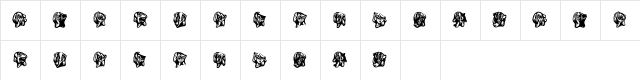 Mythos Regular Character Map Mythos Regular Character Map