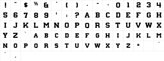 nebraska Regular Character Map nebraska Regular Character Map