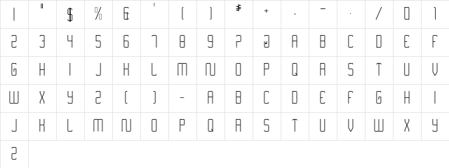 Nimiran Regular Character Map Nimiran Regular Character Map