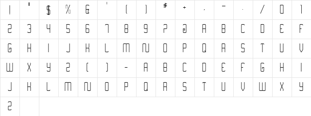Nimiran Regular Character Map Nimiran Regular Character Map