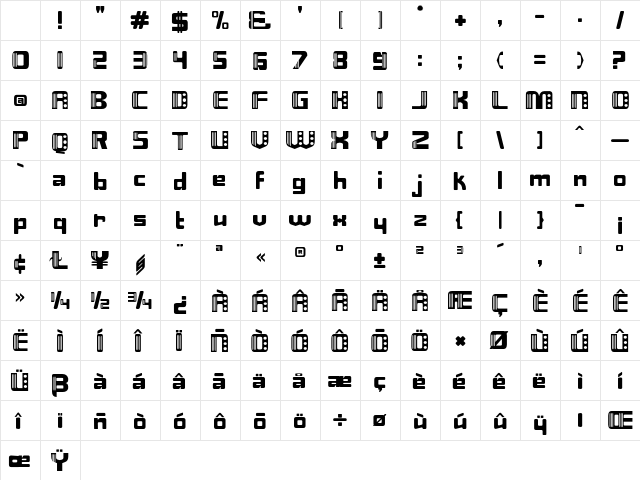 Nix Regular Character Map Nix Regular Character Map