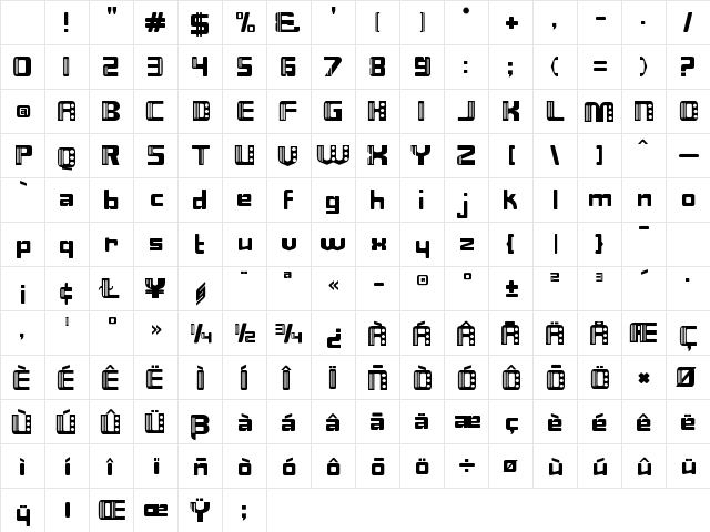 Nix Regular Character Map Nix Regular Character Map