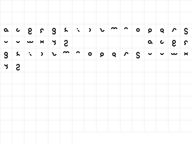 noakatz Regular Character Map noakatz Regular Character Map