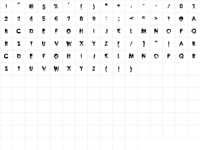 No Hard Evidence Regular Character Map