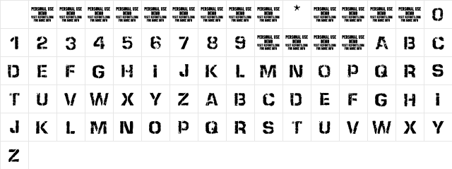 None Shall Pass Regular Character Map