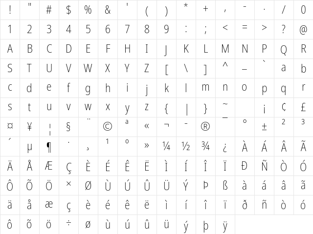 NotoSans NF Regular Character Map