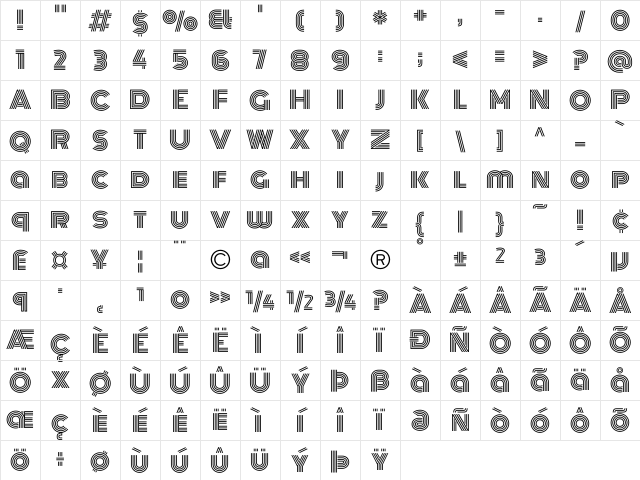 Monoton Regular Character Map