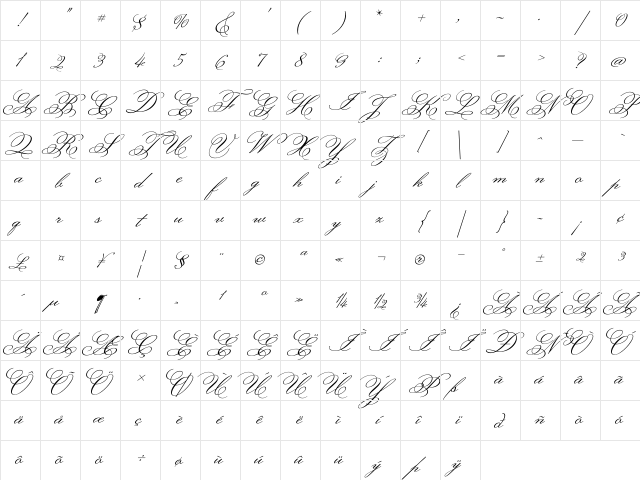 Monsieur La Doulaise Regular Character Map