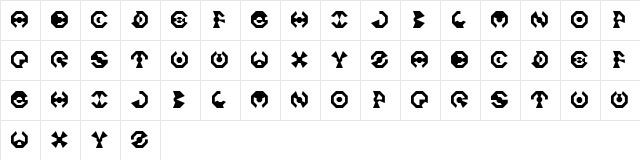 Octo Regular Character Map