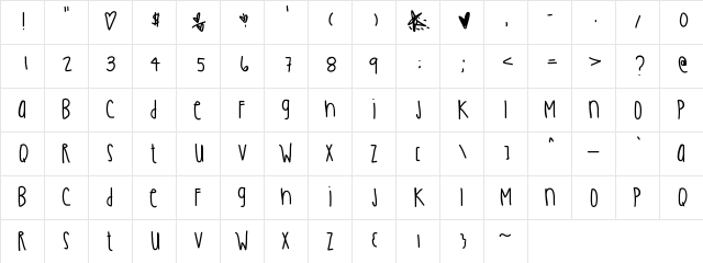 OliverTwist Medium Character Map
