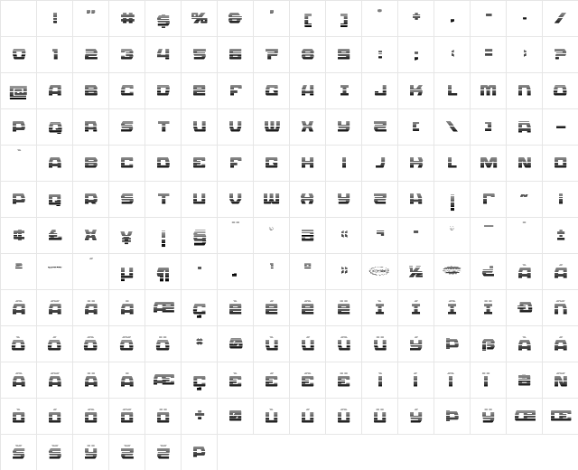 Olympic Carrier Gradient Regular Character Map Olympic Carrier Gradient Regular Character Map