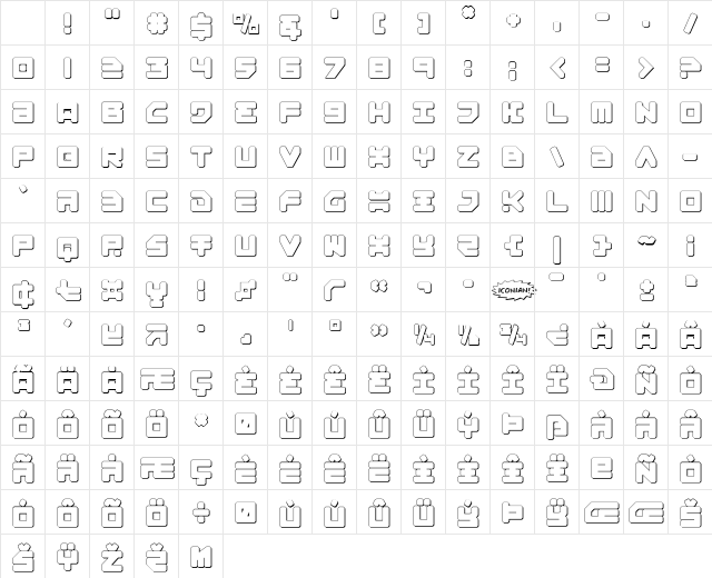 Omega-3 3D Regular Character Map Omega-3 3D Regular Character Map