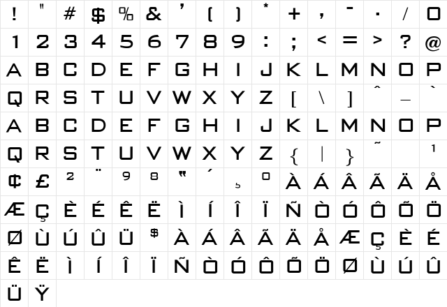 OPTIBankGothic Medium - Free Download (TTF) | uFonts