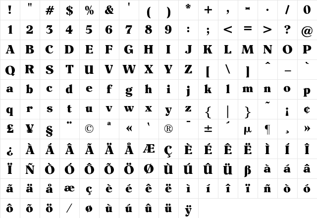 OPTIEinstein Black Character Map
