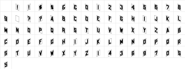 O PTIFanFold Character Map O PTIFanFold Character Map