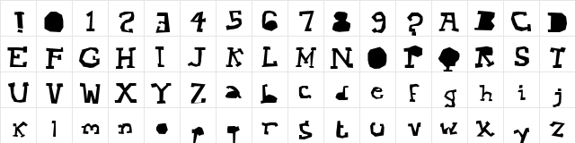 Mopey Normal Character Map