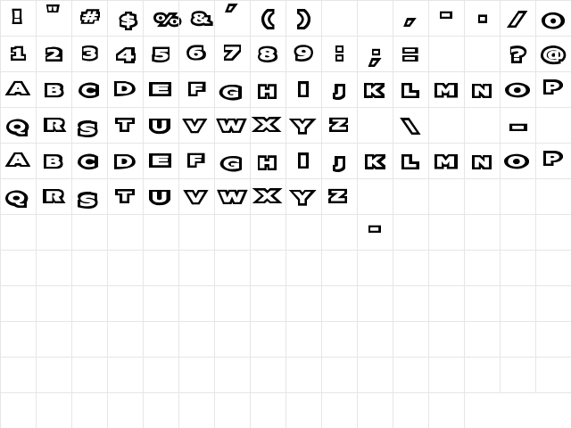 Oreos Outline Character Map Oreos Outline Character Map