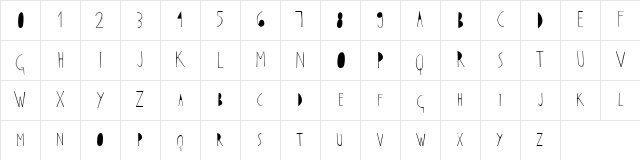 Otun Regular Character Map