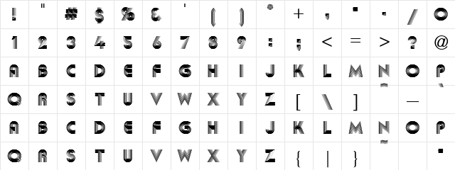 Abba Regular Character Map