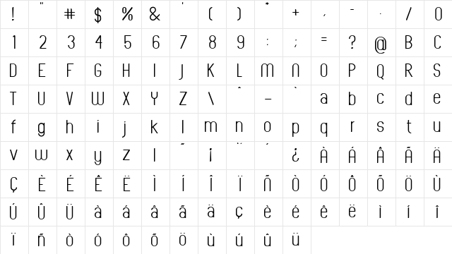 Oval Track Regular Character Map Oval Track Regular Character Map