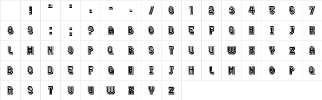 Pacceti Regular Character Map Pacceti Regular Character Map
