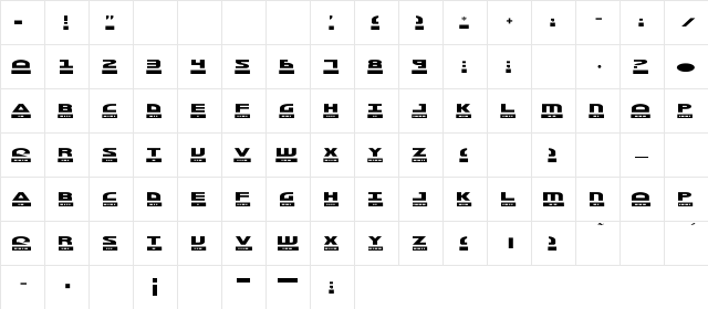 Morse Kode2 Regular Character Map