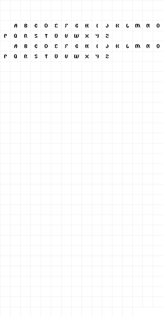 painting the light Regular Character Map painting the light Regular Character Map