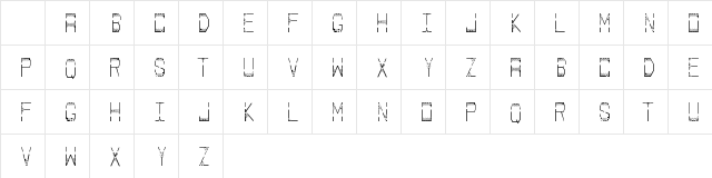 Palace Regular Character Map