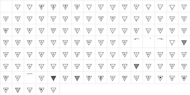 Paper Banner Regular Character Map Paper Banner Regular Character Map