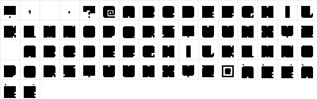 PaperCut Regular Character Map PaperCut Regular Character Map