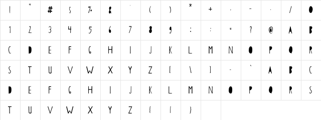 Papercutting Regular Character Map Papercutting Regular Character Map