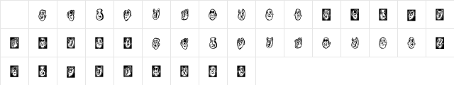 Paraiso Regular Character Map Paraiso Regular Character Map