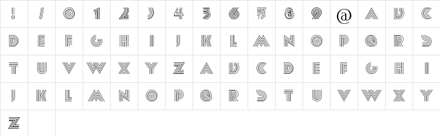 Paralis Regular Character Map