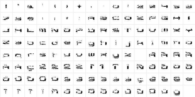 Pargrid LT Std Trash Regular Character Map Pargrid LT Std Trash Regular Character Map