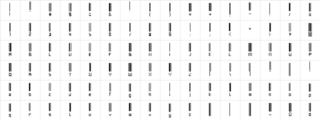 Paskowy Regular Character Map