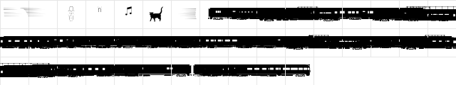 Passenger Medium Character Map